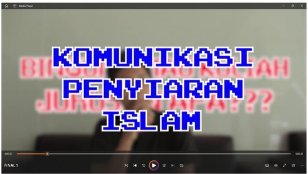Advertisement for the Islamic Communication and Broadcasting Department