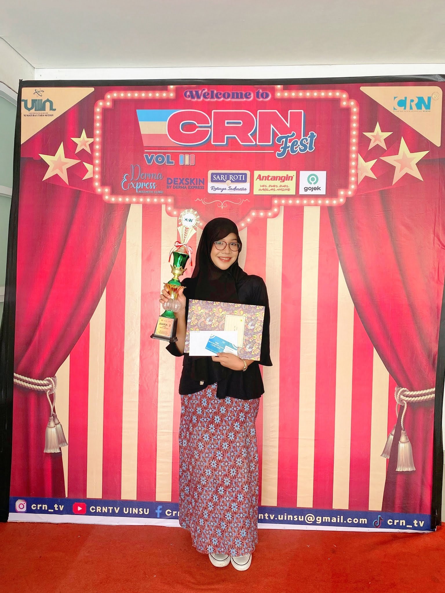 2nd winner in the recent News Anchor Competition!