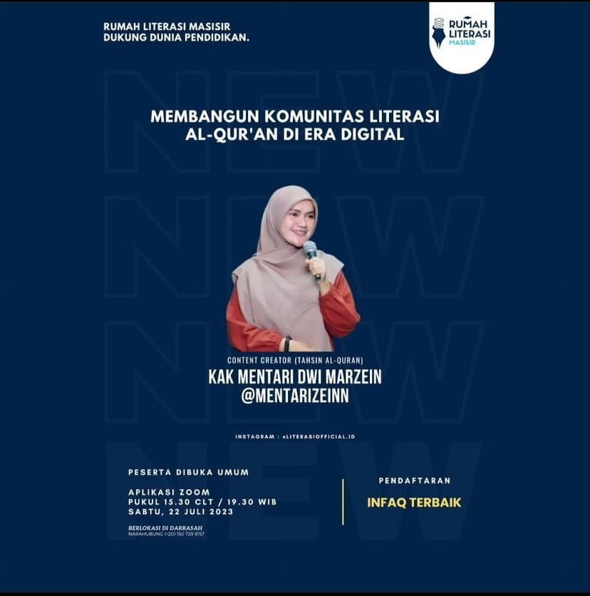 Motivational Speaker - Rumah Literasi Masisir